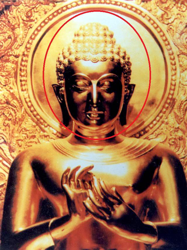 Zlatý fragment Buddhy