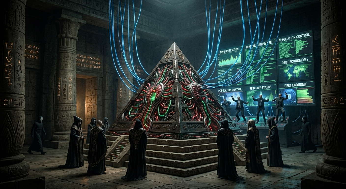 NWO čierna šľachta pyramída riadenie ovládanie