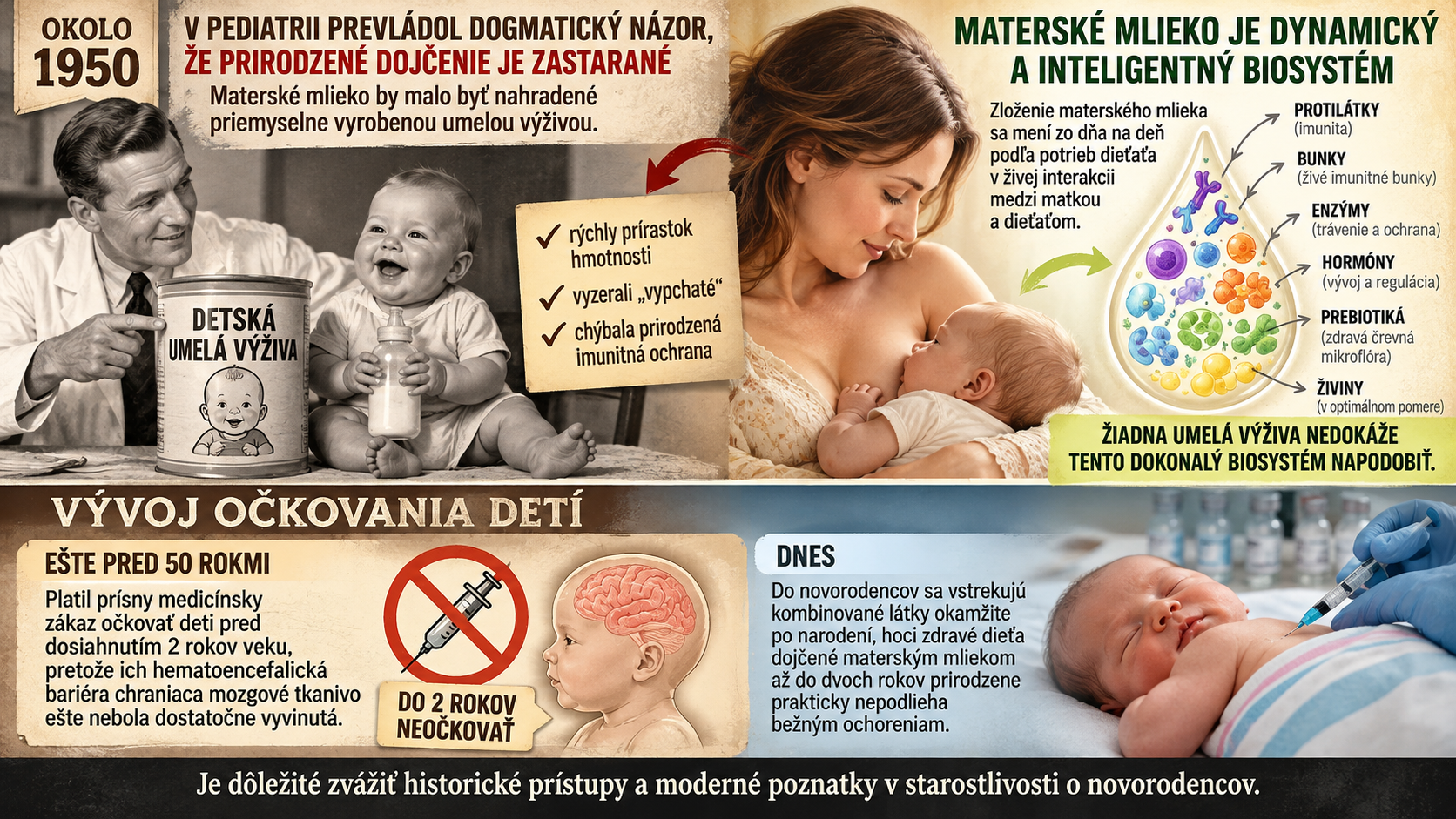 dojčenie a očkovanie