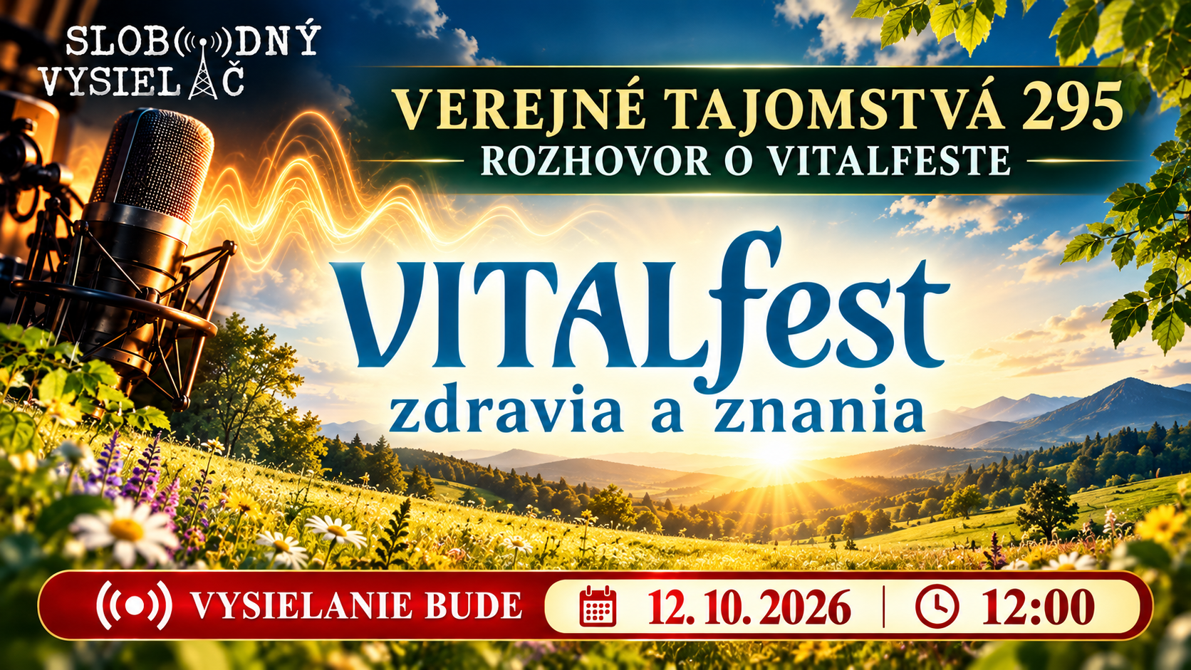 Slobodný vysielač_ Vitalfest pri východe slnka.